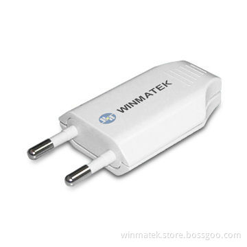USB Power Charger Adapter for Travel Use, with Output of 5V/1A
